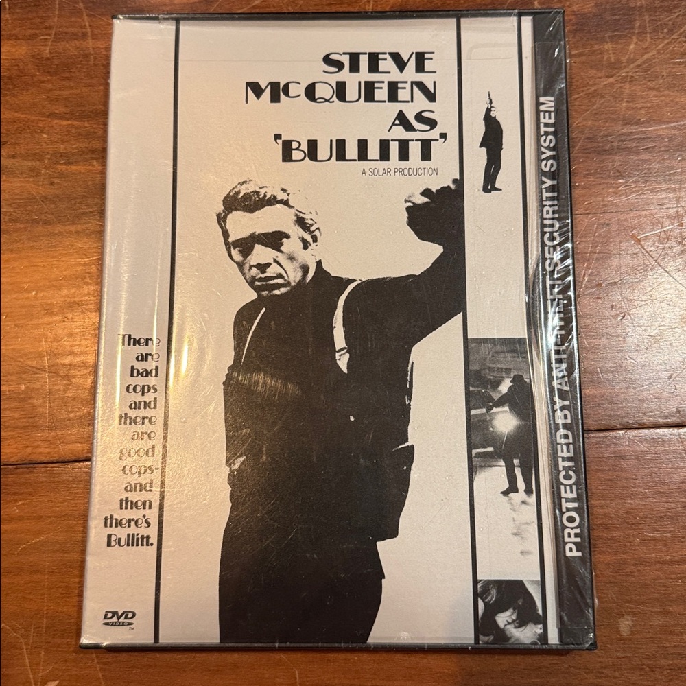 NEW DVD Steve McQueen as BULLITT Factory Sealed PG 1997l
